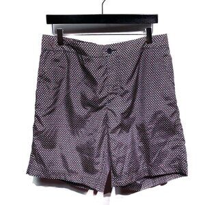 Louis Vuitton Navy Blue Red Petal Print Swim Trunks